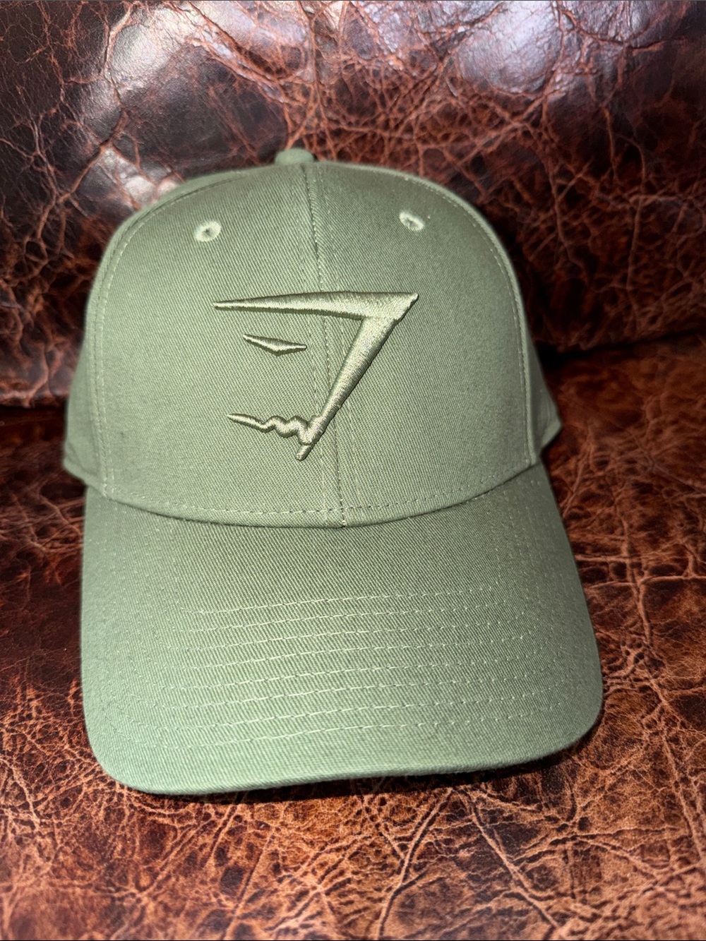 Gymshark Olive Green Curved Brim Logo Baseball Cap